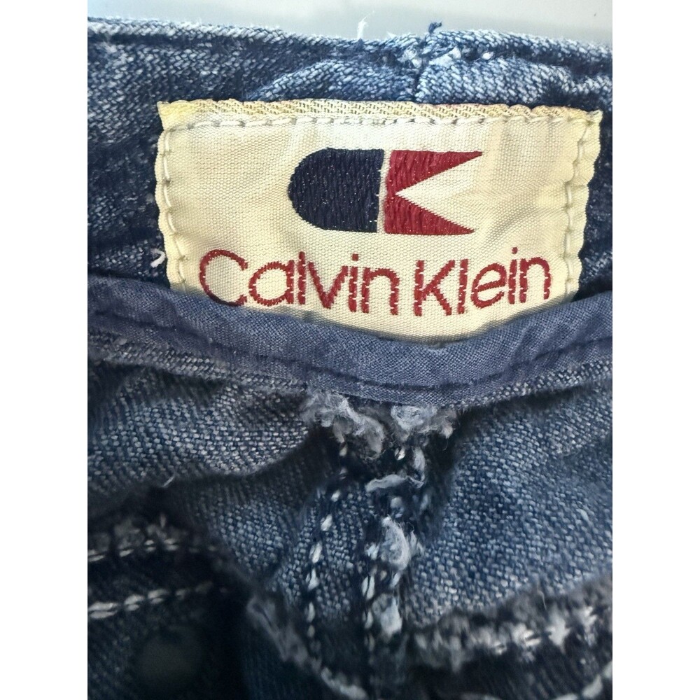 Vintage Calvin Klein Denim Skirt Size 9 Made USA High Waist Pencil - Picture 9 of 10